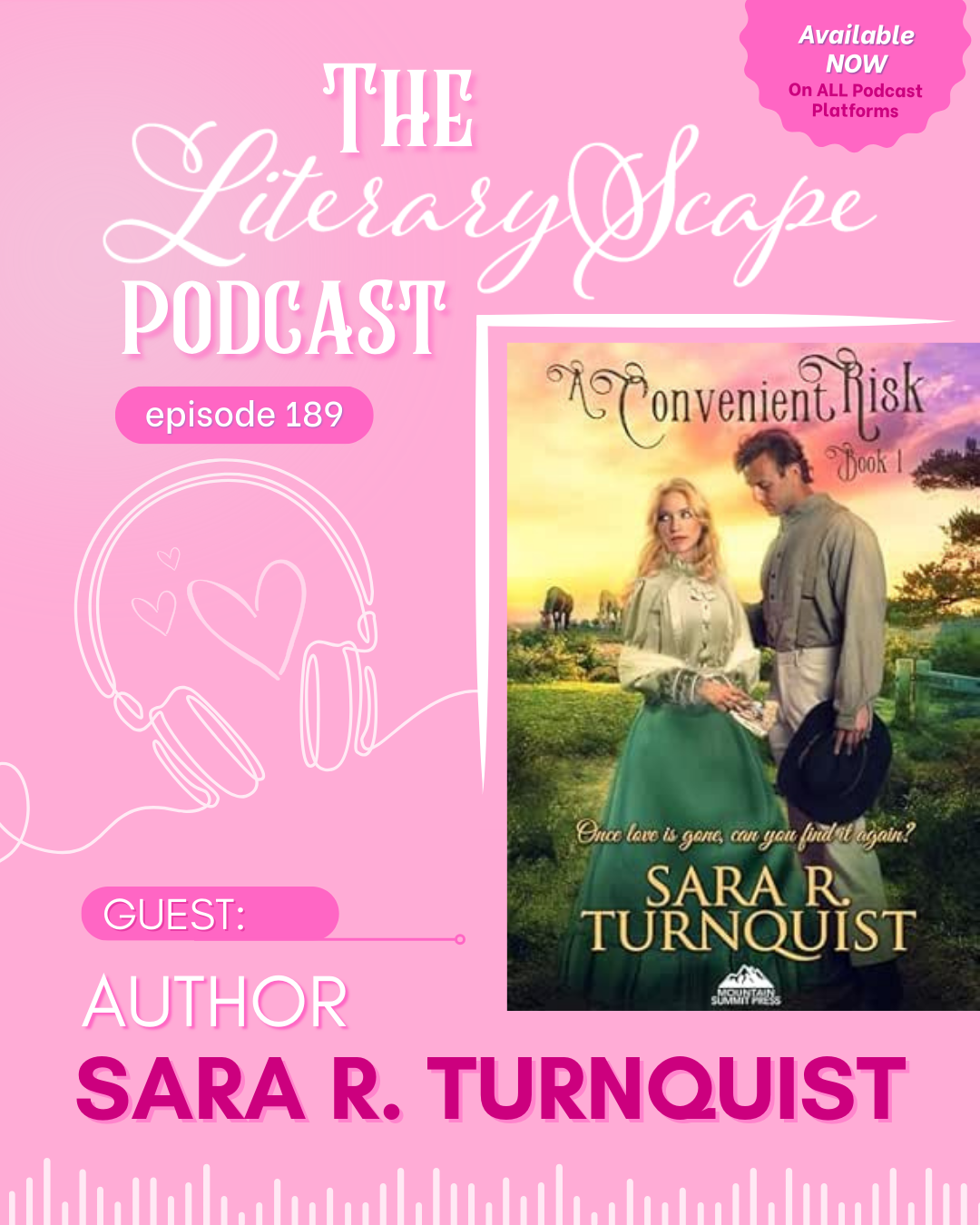Episode 189: Wild West Romance Meets Unlikely Marriage: LiteraryScape Reviews The Convenient Risk LiteraryScape reviews Book 1 of Sara R. Turnquist's Convenient Risk Series — a clean Wild West romance with Billy the Kid, faith, and a marriage of convenience. Ep. 189.