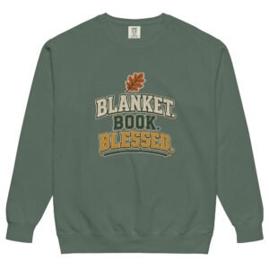 Blanket, Book, Blessed Sweatshirt