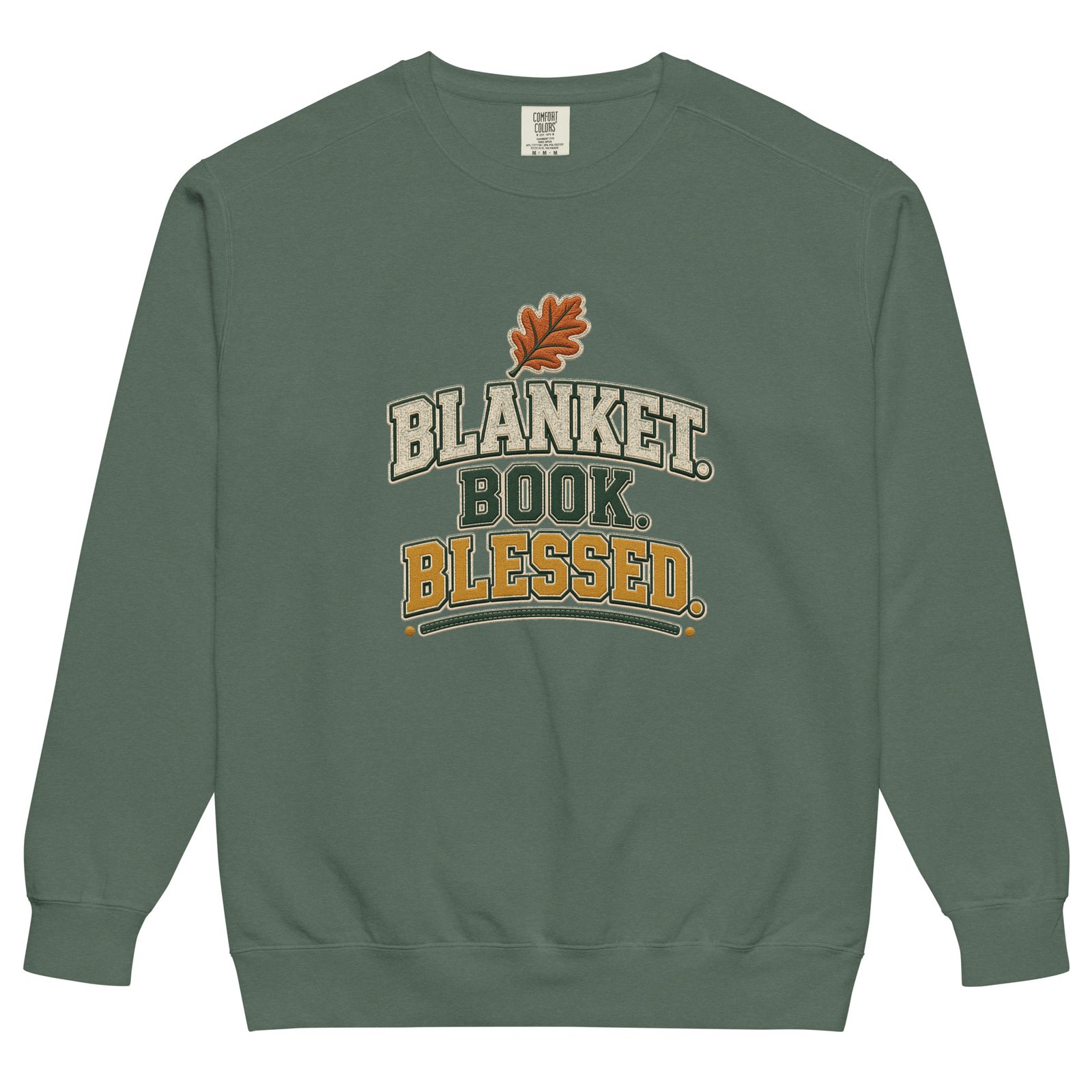 Blanket, Book, Blessed Sweatshirt